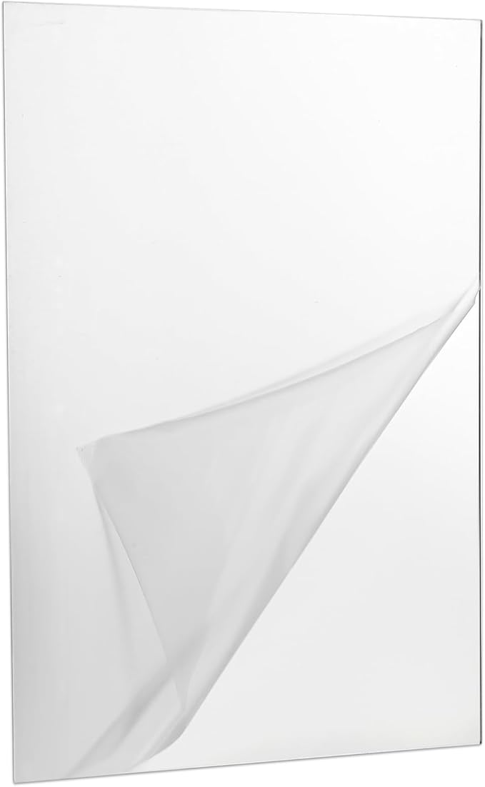 Mirror Sticker for Wall(Oval+Rectangular) Pack of 2 (BUY 1 GET 1 FREE)