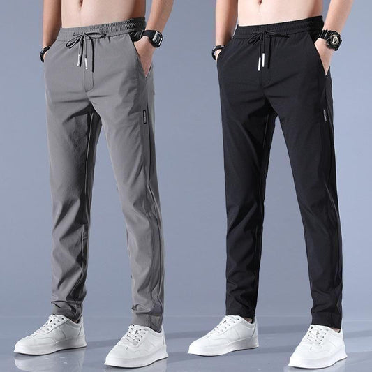 🔥Buy1 Get 1 Free💥🤩 PREMIUM MEN'S HIGH STRETCH SKINNY LYCRA PANTS(Black & Grey) 🔥