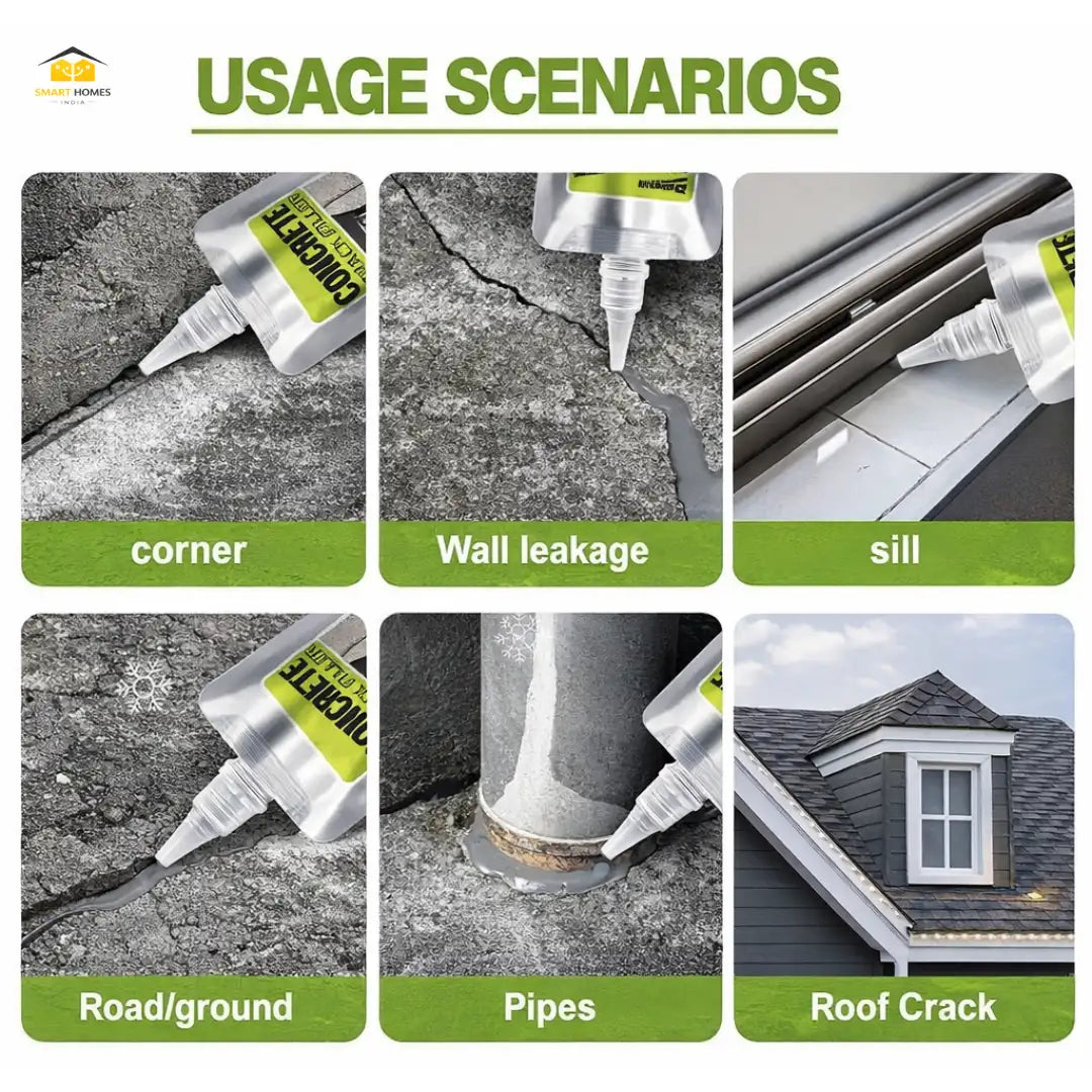 Concrete Crack Filler Self-Leveling Sealant ( Pack of 2 )
